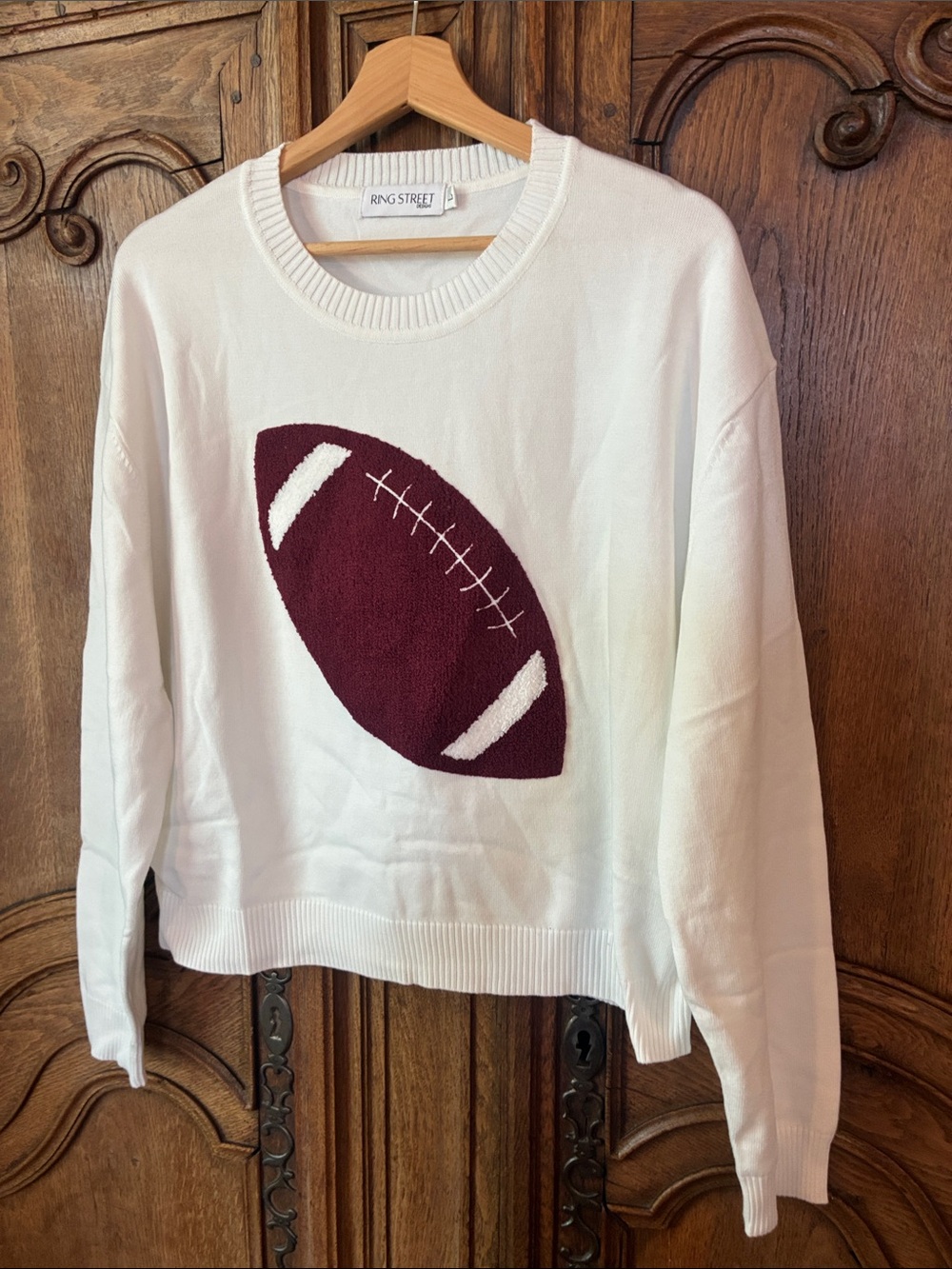 Ring Street Designs Knitted GAME DAY Football Sweater - Picture 3 of 7